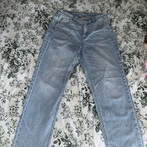 American Eagle Light Blue Denim Mom Jean